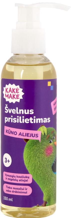 Vaikiškas kūno aliejus Kakė Makė Braškė, 150 ml