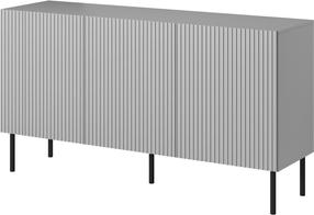 Spintelė Asensio KM-1, juoda sp./šviesiai pilka sp., 150 cm x 42 cm x 81 cm