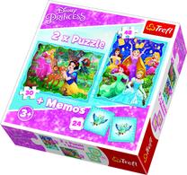 Dėlionė 2in1 Trefl Memo & Puzzles Princess, 27.5 cm x 20.5 cm, 78 vnt.