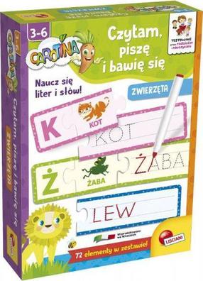 Õppekaardid Lisciani Set Carotina I Play Read And Write Animal, mitmevärviline