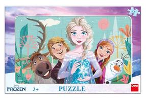 Пазл Dino Frozen, 19 см x 29.5 см, 15 шт., многоцветный