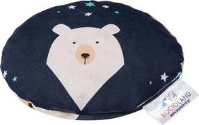 Ķiršu kauliņu spilvens, lācis Bocioland Polar Bear, zila krās./balta krās., 0.180 l