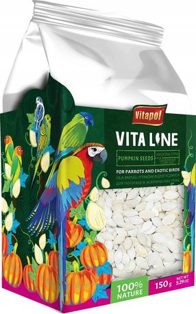 Семена Vitapol Vitaline, корм для крупных попугаев, 0.15 кг