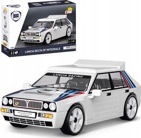 Konstruktorius, automobilis Cobi Klocki Lancia Delta HF Integrale 24509, 63 vnt., balta sp.