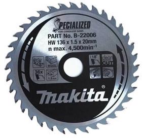 Pjovimo diskas Makita B-22006, 136 mm x 20 mm