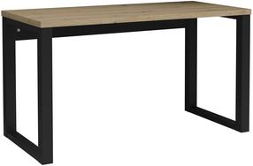 Rašomasis stalas ADRK Maro, 135 cm x 65 cm, 75.2 cm, ąžuolo sp./juoda sp.