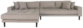 Kampinė sofa House Nordic Lido Lounge, nerūdijančiojo plieno sp., kairinė, 290 x 170 cm x 76 cm