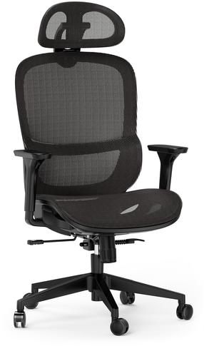 Darbo kėdė SENSE7 Neyo, 65 x 62 x 111 - 120 cm, juoda sp.