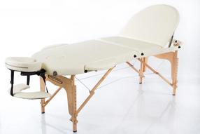 Masažo stalas Restpro Classic Oval, 192 cm, kreminė sp.