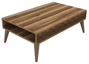 Kohvilaud Kalune Design City, pähklipuu v., 105 cm x 60 cm x 36.6 cm