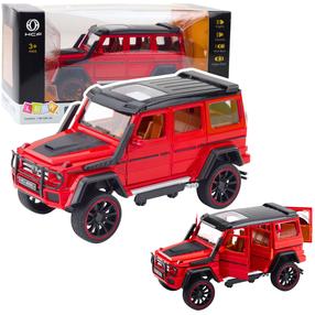 Žaislinis visureigis Lean Toys Off Road, 1:22, raudona sp.