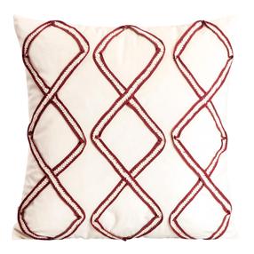 Dekoratyvinės pagalvėlės užvalkalas Homla Sylvia 749452, raudona/ecru, 45 cm x 45 cm