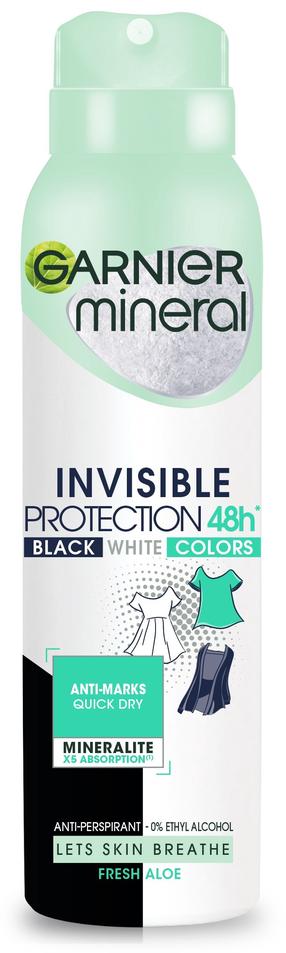 Kūno dezodorantas Garnier Mineral Invisible Protection 48h Fresh Aloe, 150 ml