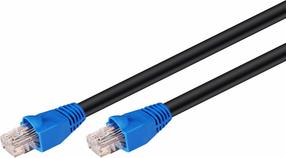 Сетевой кабель Goobay CAT6 U/UTP 20m, 20 м, черный цв.