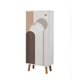 Apavu skapis Kalune Design Vegas B 948, balta krās., 38 cm x 50 cm x 135 cm