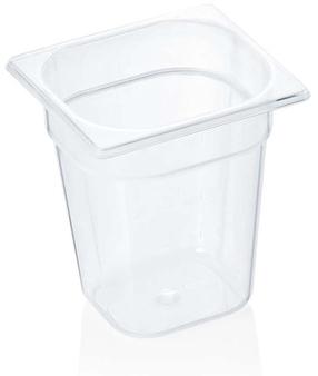 Marmīts Was GN 1/6, 2800 ml, 17.6 cm x 16.2 cm x 20 cm, caurspīdīga krās., polipropilēns (pp)