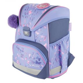 Школьный рюкзак Herlitz UltraLight Butterfly Paradise, фиолетовый цв./голубой цв., 21 см x 36 см x 28 см