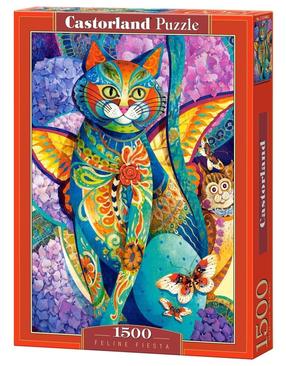 Puzle Castorland Feline Fiesta 1500 el. C-151448-2, 1500 gab.