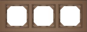 Trivietis rėmelis Vilma QR1000 FIT LINE R03, mocha sp. 3 vt.
