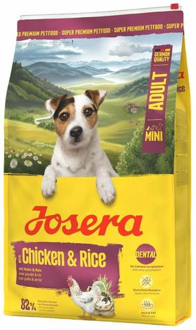 Сухой корм для собак Josera Mini Adult Chicken & Rice, курица/рис, 10 кг