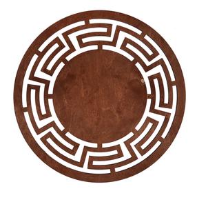 Stalo padėkliukas Hermia Labyrinth Rose, 36 cm x 36 cm x 36 cm, 4 vnt., Ruda sp./Rožinė sp.