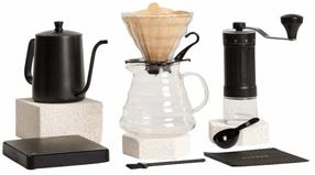 V60 veekeetja kohvi jaoks Homla Kavera 244060, 0.55 l, läbipaistev v./must v.