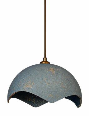 Lampa griesti Opviq BK204, E27, 1 x 27 W, zila krās. / zelta krās.