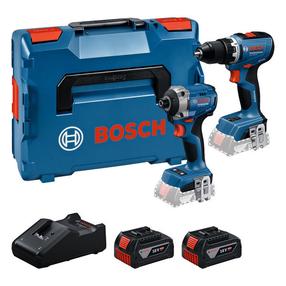 Akumuliatorinių įrankių rinkinys su akumuliatoriumi Bosch GSR+GDR+GAL, 18 V, 5 Ah, 2 vnt.