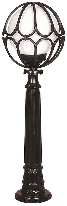 Pastatomas lauko šviestuvas Opviq BSU-68081-BSY-M8-BOP, 60W, E27, IP65, juoda sp., 30 cm x 100 cm