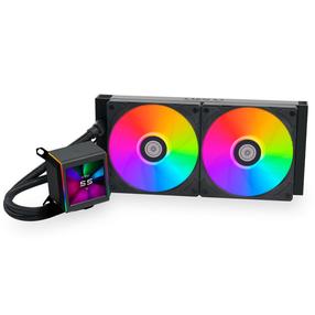 Vandens aušintuvas korpusui Lian Li GALAHAD II LCD 280, 72 mm x 62 mm