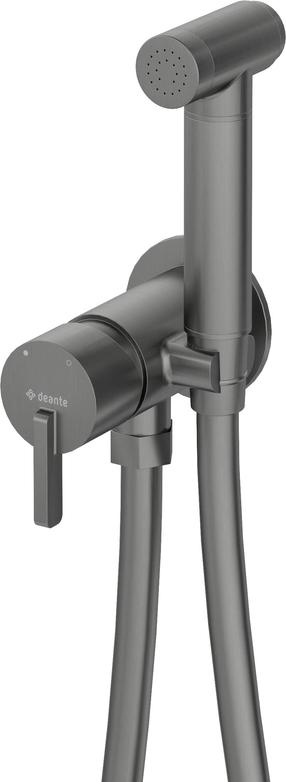 Душевой набор для биде Deante Silia BQS_D34M, титановый цв.