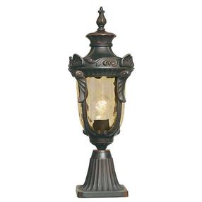 Brīvi stāvošs āra gaismeklis Elstead Lighting Philadelphia, 100W, E27, IP44, bronzas krās./melna krās., 19 cm x 54 cm