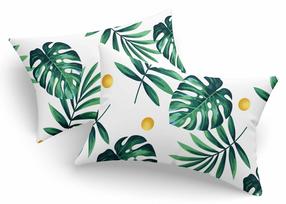 Наволочка Mijolnir Monstera, зеленый цв., 50 см x 70 см, 2 шт.