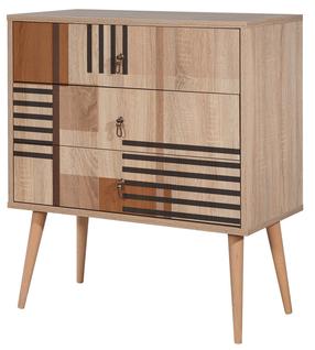 Komoda Kalune Design City Colorblock, įvairių spalvų, 89 cm x 80 cm x 40 cm