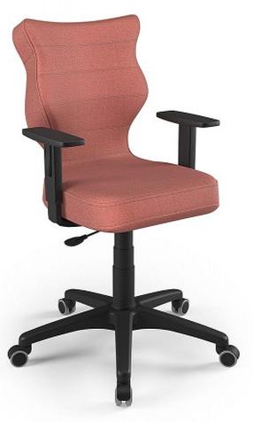 Vaikiška darbo kėdė Duo MT08 Size 6, 40 x 42.5 x 89.5 - 102.5 cm, juoda sp./rožinė sp.