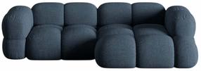 Kampinė sofa Cosmopolitan Design Loretto Sorella 77, tamsiai mėlyna (navy) sp., dešininė, 147 x 250 cm x 68 cm