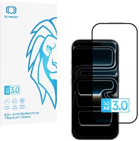 Tālruņa ekrāna aizsargstikls Tel Protect 10X AR 3.0 AntiReflective Titanium Apple iPhone 17 Pro Max, 9H, 6.9 "