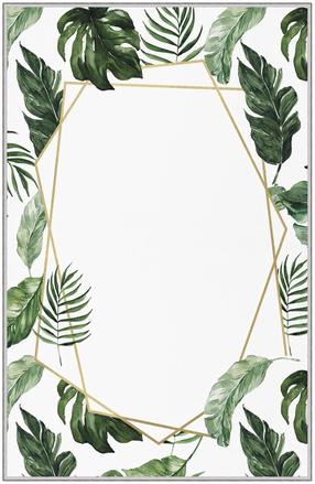 Paklājs iekštelpu Conceptum Hypnose HMNT770, balta krās./zaļa krās., 230 cm x 160 cm
