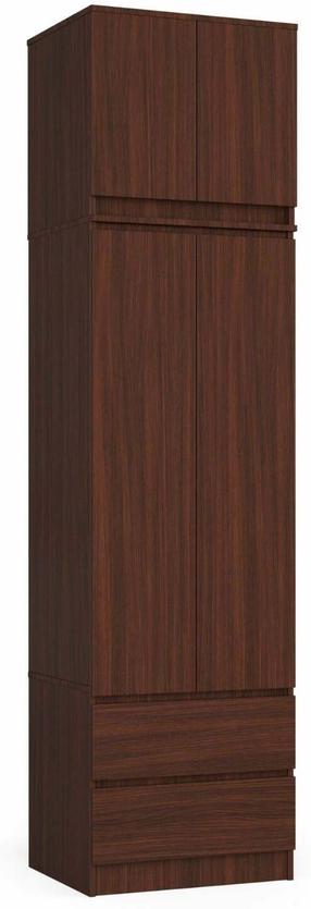 Riidekapp Akord Furniture Factory S60, wenge v., 51 cm x 60 cm x 234 cm