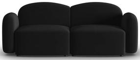 Sofa Micadoni Home Blair MIC_2S_184_F1_BLAIR6, juoda sp., 194 x 87 cm x 80 cm