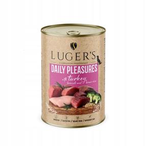 Šlapias šunų maistas Lugers Daily Pleasures, kalakutiena, 0.4 kg