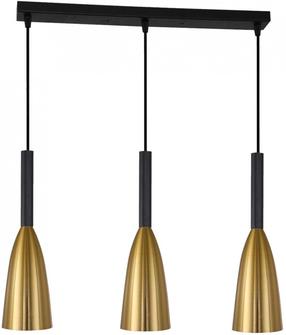Светильник навесной Light Prestige Solin LP-181/3L, E27, 3 x 60 Вт, черный цв. / золотой цв.