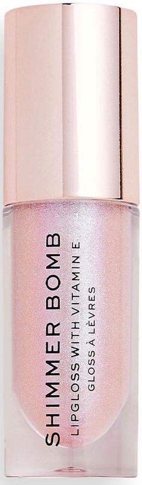 Блеск для губ Makeup Revolution London Shimmer Bomb, 4 мл, светло-розовый цв., sparkle