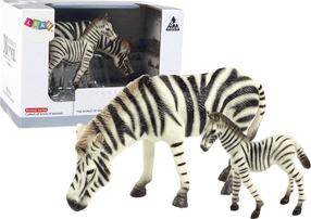 Kujukeste komplekt, sebra Lean Toys Model Series, 2 tk, valge v./must v.