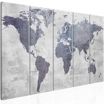 Reprodukcija Artgeist Concrete World Map N7341-DKPWD, 200 cm x 80 cm