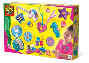Kūrybos rinkinys SES Creative Casting & Painting Jewellery, įvairių spalvų