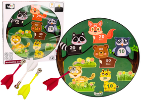 Mērķa mešanas spēle Magnetic Animals, 40 cm x 40 cm, daudzkrāsaina