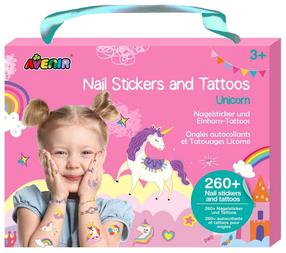 Nagu dekorēšanas un tetovēšanas komplekts Avenir Unicorn