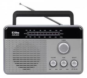 Radio uztvērējs Eltra Julia 3, sudraba krās.
