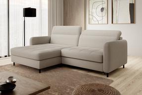 Kampinė sofa Gomsi Royal 18, šviesiai ruda sp., kairinė, 160 x 228 cm x 100 cm